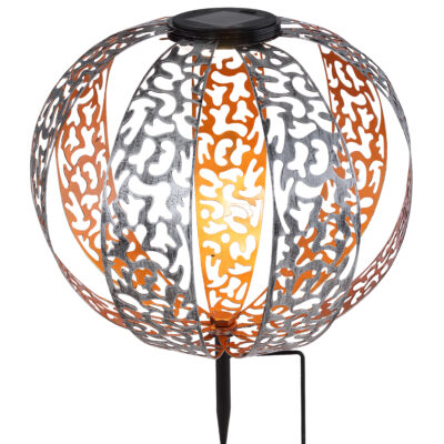 Solarne lampe SOLARLEUCHTE METALL SILBERFARBEN, 1XLED