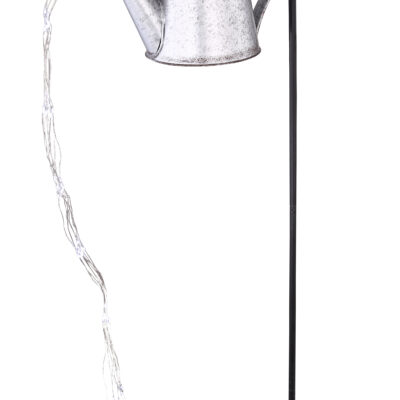 Solarne lampe SOLARLEUCHTE METALL SILBERGRAU, 80XLED