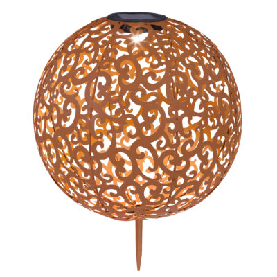 Solarne lampe SOLARLEUCHTE METALL ROSTFARBEN, 1XLED