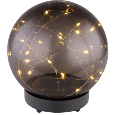 Solarne lampe SOLARLEUCHTE KUNSTSTOFF SCHWARZ, 20XLED