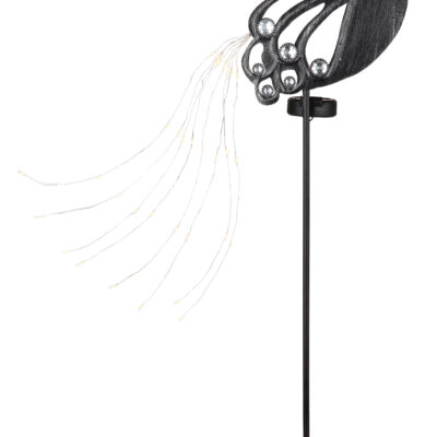 Solarne lampe SOLARLEUCHTE METALL SILBERGRAU, 39XLED