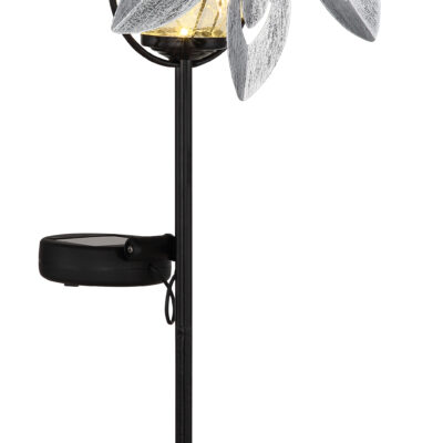 Solarne lampe SOLARLEUCHTE METALL SILBERGRAU, 1XLED