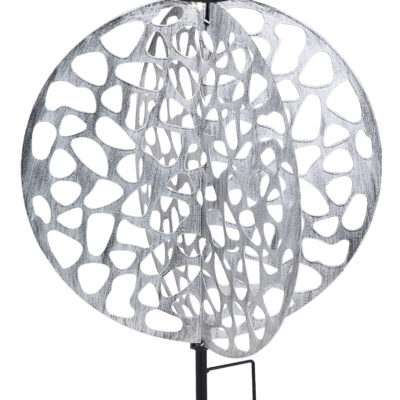 Solarne lampe SOLARLEUCHTE METALL SILBERFARBEN, 1XLED