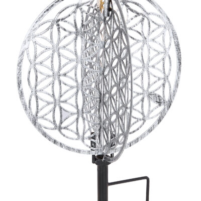 Solarne lampe SOLARLEUCHTE METALL SILBERFARBEN, 1XLED