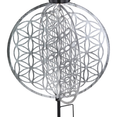 Solarne lampe SOLARLEUCHTE METALL SILBERFARBEN, 1XLED