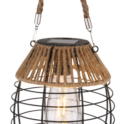 Solarne lampe SOLARLEUCHTE METALL SCHWARZ MATT, 1XLED