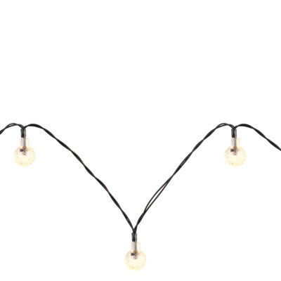 Solarne lampe SOLAR-LICHTERKETTE KUNSTSTOFF SCHWARZ, 20XLED