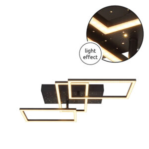 DECKENLEUCHTE METALL SCHWARZ MATT, 1XLED