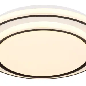 DECKENLEUCHTE METALL WEIß, 1XLED