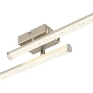 DECKENLEUCHTE KUNSTSTOFF NICKEL MATT, 1XLED