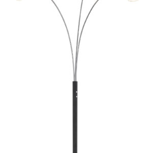 Podna lampa STEHLEUCHTE METALL SCHWARZ MATT, 1XLED